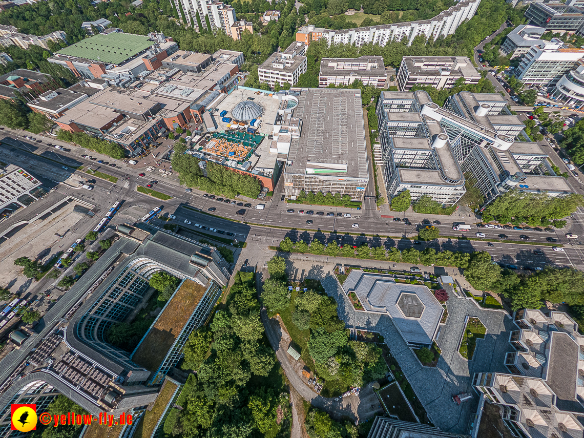 07.06.2023 - Neuperlachs neue Mitte mit PEP, Perlach Plaza, Share, Allianzversicherung und Wohnring